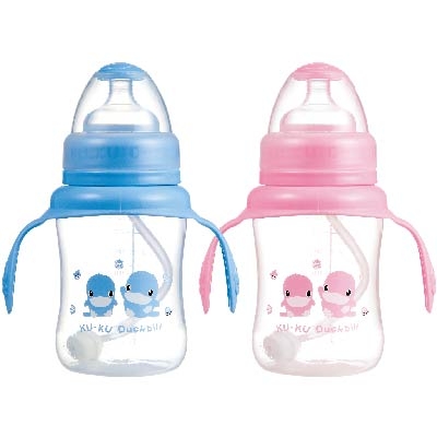 PP Wide-Neck  Feeding Bottle with Handle-230ml