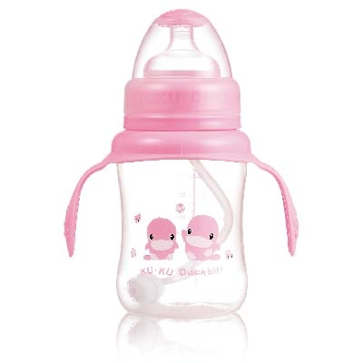 PP Wide-Neck  Feeding Bottle with Handle-230ml
